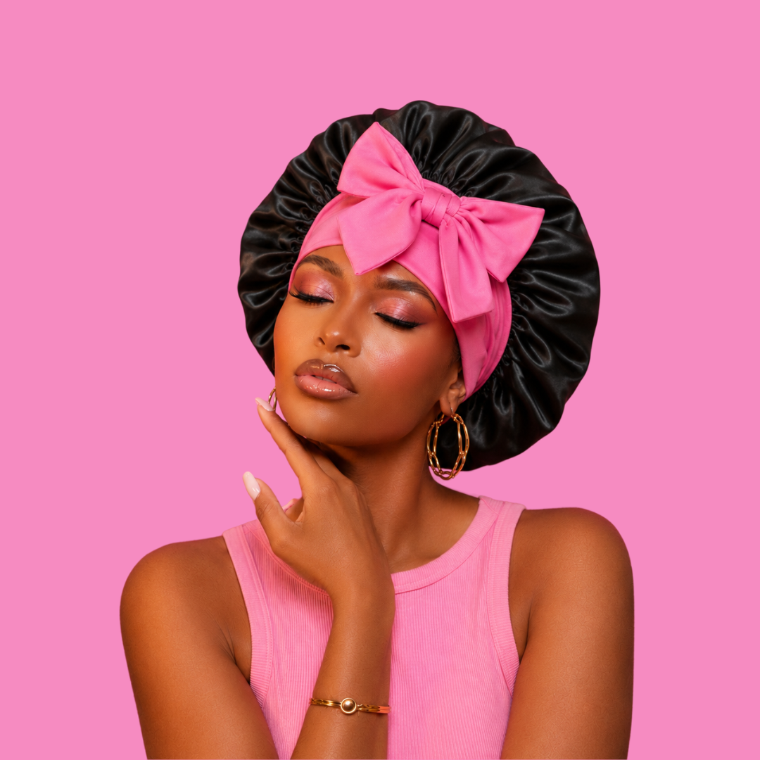 LARGE SATIN BONNET