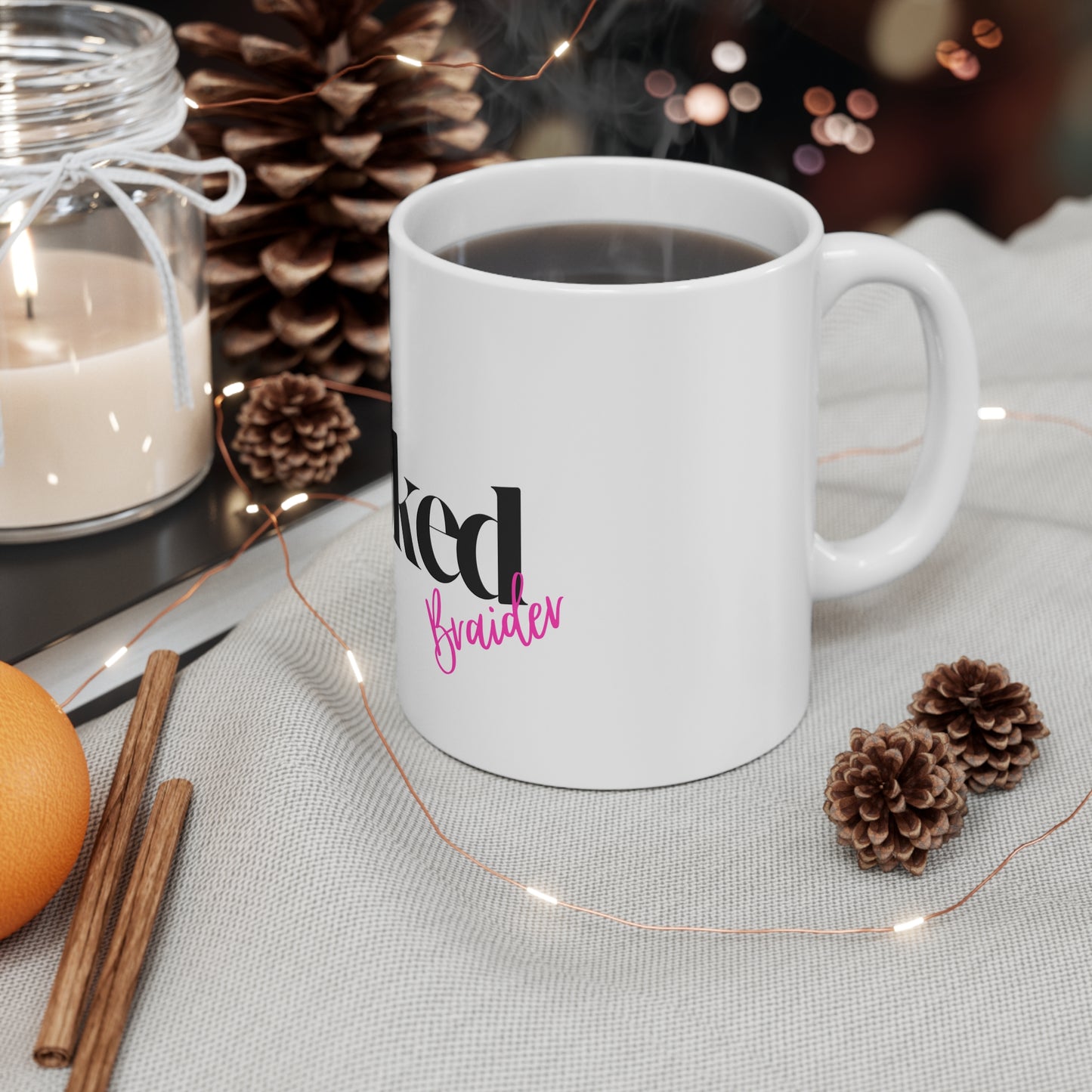 Booked & Blessed Mug — 'The Booked' Script Coffee Cup for Busy Moms & Entrepreneurs