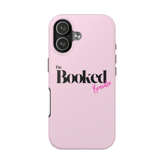 Booked Brains Phone Case – Pink "Booked" Booklover Protective Case