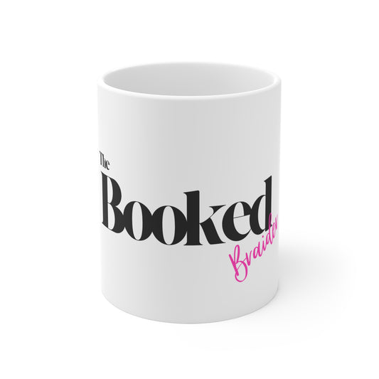 Booked & Blessed Mug — 'The Booked' Script Coffee Cup for Busy Moms & Entrepreneurs