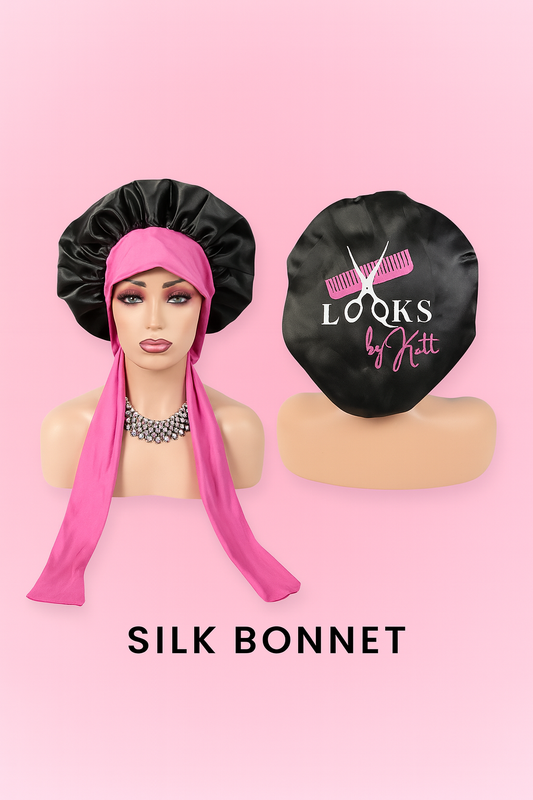 Baby Pink Silk Bonnet